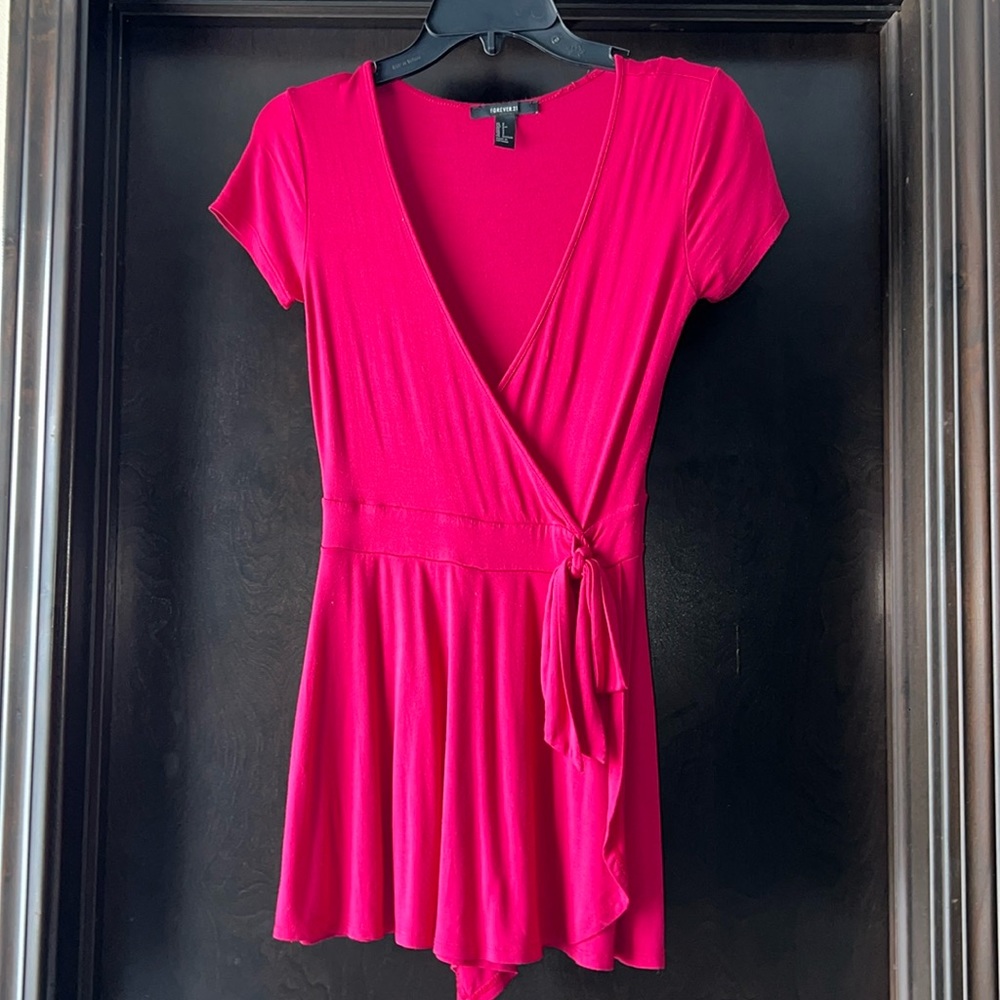 Pink forever 21 romper